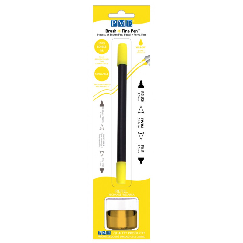 30672 Jem Brush & Fine Pen Yellow